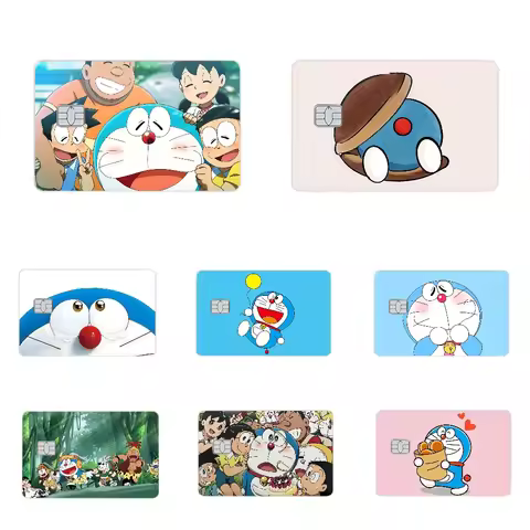 D-Doraemon-a Stickers For Debit Credit Card Anime Spend Or Save Funny Shell On Off Ultra Thin No Fad