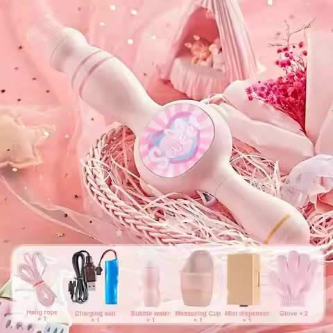 Smoke Bubble Machine Elastic Bubble Fog Wand with Magic Smoke Effect Portable Bubble Blower for Part