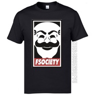 Men t shirt Discounts Fsociety Mr Robot Poster Short Sleeve Personalized T-Shirt Summer Arrival Bran