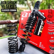 Monoshock VS / VD Series Black Gold 330MM RCB 340MM RACING BOY HONDA Vario 150 160 Click Beat Mono V