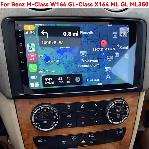 Android 16 Car Radio Carplay Auto WiFi GPS For Benz M-Class W164 GL-Class X164 ML GL ML350 ML500 GL3