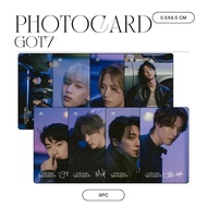 HOLOGRAM PHOTOCARD GOT7 WINTER HEPTAGON 8 PCS KPOP CARDS UNOFFICIAL MARK JINYOUNG JACKSON BAMBAM