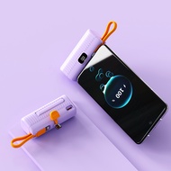 7star Capsule Mini Portable Power Bank 5000MaH Android Type C & IOS Lightning Emergency Charge Porta