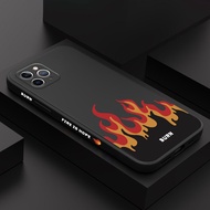 Phone Case For iPhone 11 Pro Max 8 7 Plus X XS XR SE 2020 2022 SE2 Fierce Fire Silicone Cover