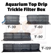 JIX Aquarium Top Drip Trickle Filter Box Aquarium Filtration Stackable Double Layer