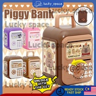 Capybara Keychain Piggy Bank for Kids - Labubu Kuromi ATM Money Box, Cute Cartoon Coin Bank for Girl