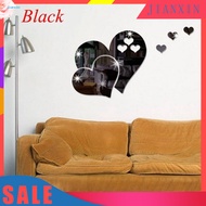  Removable 3D Home Art Mirror Wall Sticker Love Heart DIY Room Decal Decoration