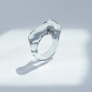 手工制雲朵玻璃介指【透明色】