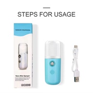 [KING] - Nano Spray Mini Facial Humidifier Face Mist Mini Nano Mist Spray/