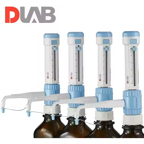 Bottle Top Dispenser DispensMate DLab StepMate Stepper Without Brown reagent bottle Dragon Lab Brand