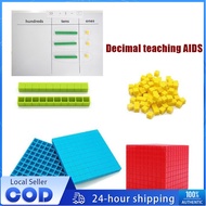 Plastic Cube Base Ten Blocks Set Children Mathematics Learning Counting Kit Belajar Matematik Classr