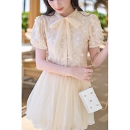 SEDUISANT.REV - Sequin Top & Lace Skirt - sequin Top and Skirt set