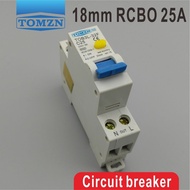 TOB3L 32F 18MM RCBO 25A 1P N 6KA Residual current Circuit breaker with over current and Leakage protection