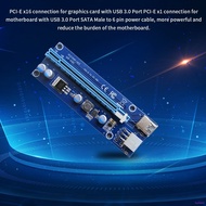 PCI-E Riser Board GPU Extender Riser Card Adapter 6pin PCI-E to USB 3.0 Circuit Board huiteni