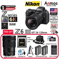 NIKON Z6 III Z6III Z6M3 Z6 MARK 3 BODY + FTZ II + Z24-70MM Z24-120MM Z24-200MM+ CF EXPRESS CARD (1 Y