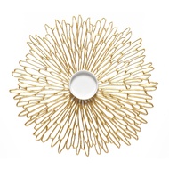[Chilewich] Blooming Bloom 36 X 39CM Round Placemat (Gold)