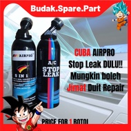 🚩GERMANY AC STOP LEAK🚩5 IN 1 CAR R134 DIY AIR COND STOP LEAK TOP UP R134A COMPRESSOR OIL TREATMENT UV 85G TAMBAH GAS