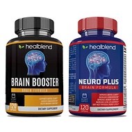 Brain Booster Supplement and Neuro Plus Brain & Focus Formula - Brain Booster Supplements, Supports 