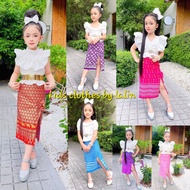 Ka ชุดไทยประยุกต์ เด็กหญิง ชุดไทยใส่ไปโรงเรีบน ชุดไทยใส่วันแม่ มีหลากหลายแบบเลื่อนรูปเพื่อดูขนาดคะ