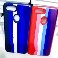 Oppo A15 A53 A12E A12 F9 F11Pro  A7 A5S A3S A5 2020 A92020 RAINBOW CASE  Liquid Silicone Cover Casin