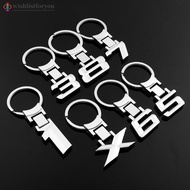 Wishlistforyou Zinc Alloy Car Keychain Key Ring Metal Number Emblem Key Chain Car Accessory Charm Fo