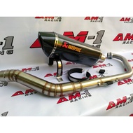 LOKAL RACING AKRAPOVIC KITE EXHAUST EVO CARBON CBR 150 R CBR150R FACELIFT LOCAL THAILAND CBU CBR150