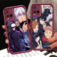 A-31 Jujutsu Kaisen Case for VIVO Y02t Y21 Y02a Y33s Y02 Y21a Y21e Y21s Y33t Wine Red