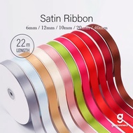 12.12 Special【22m 】Coloured Satin Ribbon High Quality Lace Party Gift Wrapping for Xmas gift pack
