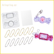 ARIN Epoxy Casting Mold Pendant Keychain Silicone Mold For Sand Flows Candy Creation