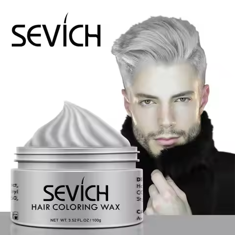 Sevich Temporary Hair Color Wax Men Diy Mud One-time Molding Paste Dye Cream Hair Gel for Hair Color