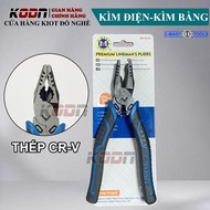 C-Mart B0142-7 7-inch electric pliers Cr-V steel - Flat pliers