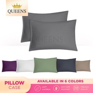 QUEENS Premium Microfiber Pillow Case/Sarung Bantal(20"X30")
