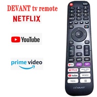 Original For DEVANT 55UHD202  LCD LED TV Player Television Remote Control prime video About YouTube NETFLIX