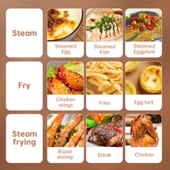 TJean 3 in 1 Steam Bake Oven ST101 เตาอบไอน้ำ หม้อทอดไร้น้ำมัน เตาปิ้งย่างไฟฟ้า 10.5ลิตร เตาอบ