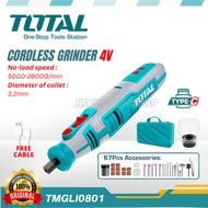 TOTAL TMGLI0801 8V Cordless Grinder + FREE CABLE