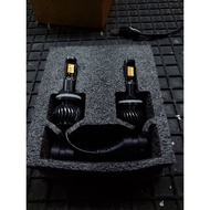 Dual Colour White Yellow Led Head Lamp Fog Light Replacement Bulb H1 H3 H4 H7 H11 9005 9006 880 881