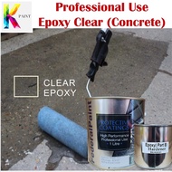 EPOXY FLOOR PAINT CLEAR CEMENT (CLEAR) / CAT EPOXY LANTAI /  1L  / Mici EPOXY / Heavy Duty / CERAMIC
