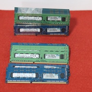 แรม 4GB 2RX8 PC3-12800E DDR3-1600MHz 240PIN  ECC 1.5V Unbuffered Server สําหรับใส่ workstation คละแบรนด์