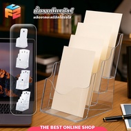 F2C Acrylic Brochure Stand Tabletop Type Suitable For Office Use Meeting Room