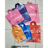 Colored plastic bags, sizes 20 x 26 and 25 x 28, mall bags Plastic shopping bags