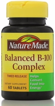 Nature Made Balanced Vitamin B-100 Complex Tablets 60 ea ( Pack of 10)