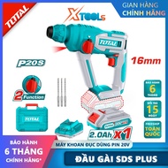 TOTAL Máy khoan bê tông dùng pin 20V TRHLI20168  TRHLI201681