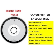 (USED) CANON PRINTER ENCODER SENSOR DISK MP287 MP258 IP2770 E400 E410 E460E470E480E500E510G2000G2010