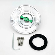 ฝาครอบถังแก๊สเติมน้ำมันมอเตอร์ไซค์อะลูมิเนียม CNC สำหรับ Kawasaki VERSYS 650 KLE650 2007-2017 VERSYS