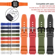 18mm Rubber Dedicated Watch Strap For Casio AQ-S810W SGW-400H W-800H AE-1000W F-108WH W215 MRW-200H 