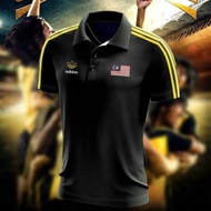 Harimau Malaya Retro Edition (Polo) Sublimation Tshirt / Baju Microfiber Jersi / Jersey Sublimation / Tshirt Jersey