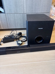 Philips soundbar and subwoofer