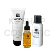 Yanko Skincare Set Combo (Toner / Scrub / Serum) Kulit Wajah