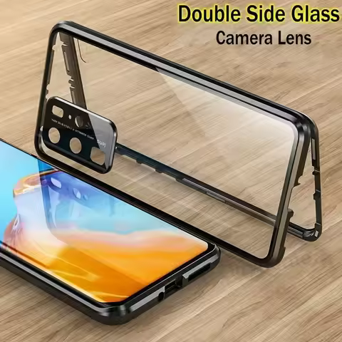 360 Double Sided Metal Magnetic Glass Phone Case for IQOO 12 13 Lens Protection Cover Coque for IQOO
