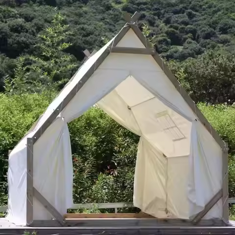 Luxury A Frame Glamping Tent Waterproof Outdoor Camping Cabin Resort Hotel Dining Picnic BBQ Custom 
